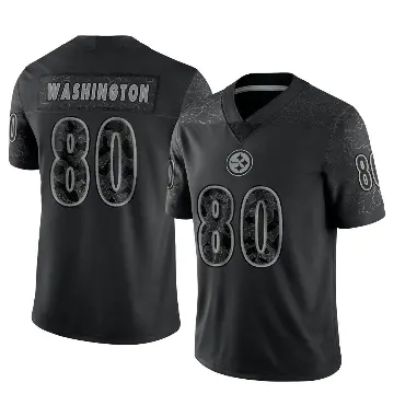 ＃80 Youth Darnell Washington Black Limited Pittsburgh Steelers Reflective Jersey